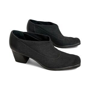 Rangoni Firenze Italian Dark Gray and Black Low Ankle Boots Women's Size 7.5